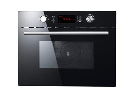 Sauber - Horno Combo con Microondas SHCMW45B - Alto 45 cm - 44 Litros - Color Cistal Negro