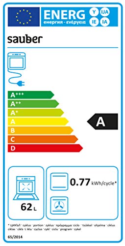 Sauber - Horno Convencional SERIE 1-4F - Eficiencia Energética: A - 4 Funciones - Color Inox