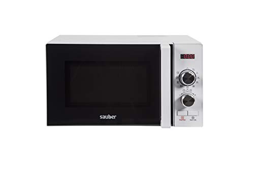 Sauber - Microondas con Grill HMS02WDG - 20 litros - Color Blanco