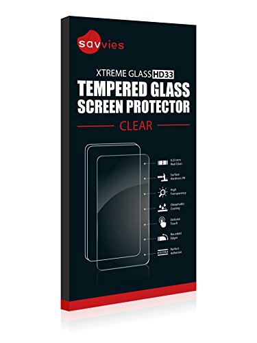 savvies Cristal Templado Compatible con Acer Liquid Z520 Plus Protector Pantalla Vidrio Proteccion 9H Pelicula Anti-Huellas