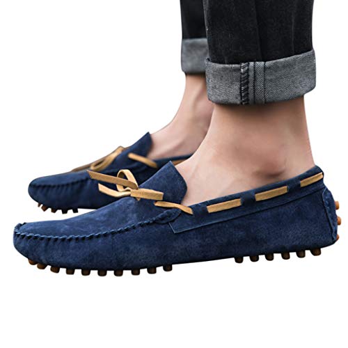 Sayla Zapatos Zapatillas para Hombres Casual Moda Verano Running Zapatos Mocasines De Estilo BritáNico Respirable Zapatos De Cuero Genuino Calzado Deportivos Al Aire Libre