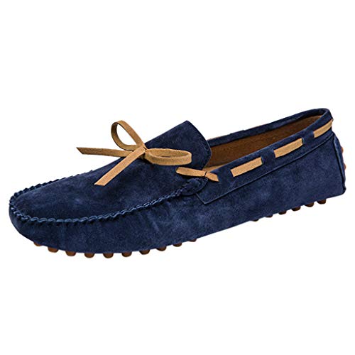 Sayla Zapatos Zapatillas para Hombres Casual Moda Verano Running Zapatos Mocasines De Estilo BritáNico Respirable Zapatos De Cuero Genuino Calzado Deportivos Al Aire Libre