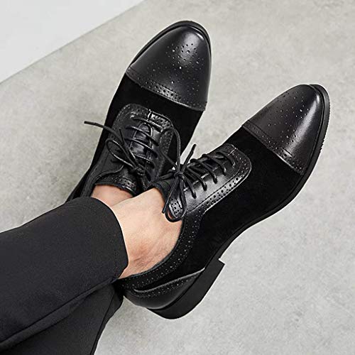 Sayla Zapatos Zapatillas para Hombres Casual Moda Verano Zapatos Puntiagudos Vestir Zapatos De Cuero CóModos Y Ligeros Trabajo De Negocios Boda Gran TamañO Estilo BritáNico
