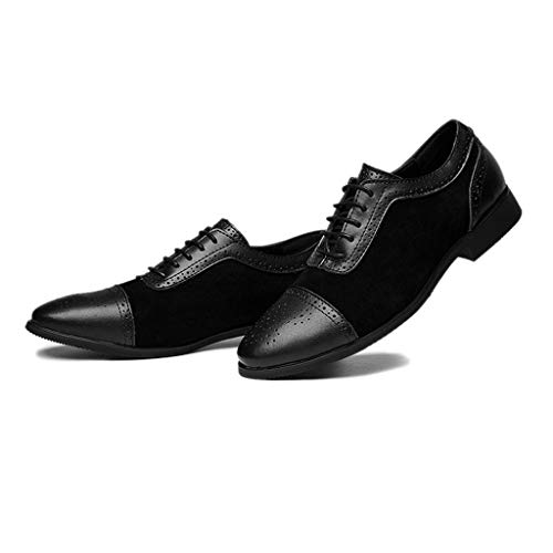 Sayla Zapatos Zapatillas para Hombres Casual Moda Verano Zapatos Puntiagudos Vestir Zapatos De Cuero CóModos Y Ligeros Trabajo De Negocios Boda Gran TamañO Estilo BritáNico
