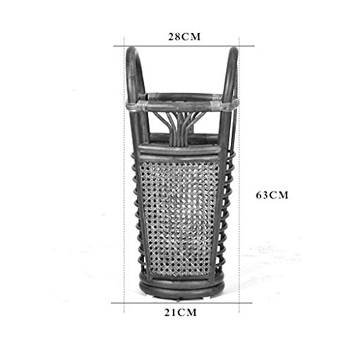 SBDLXY Soporte para Paraguas Vestíbulo Creativo Estante para Paraguas Cubo de Almacenamiento en el vestíbulo del hogar Protección Ambiental Baja en Carbono importada Ratán Natural Tejido a Mano