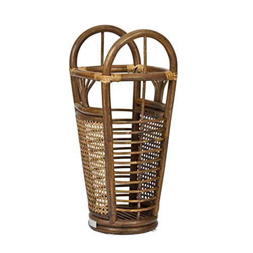 SBDLXY Soporte para Paraguas Vestíbulo Creativo Estante para Paraguas Cubo de Almacenamiento en el vestíbulo del hogar Protección Ambiental Baja en Carbono importada Ratán Natural Tejido a Mano