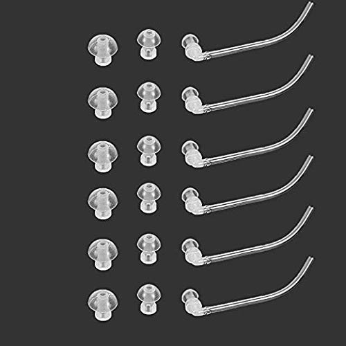 scenstar 18pcs Ear Plug/almohadillas/Cúpulas + 6 tubos de sonido Universal Siemens Resound BTE Audífonos SIDA domos de almohadillas (S M L)
