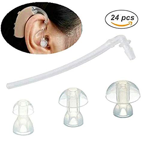 scenstar 18pcs Ear Plug/almohadillas/Cúpulas + 6 tubos de sonido Universal Siemens Resound BTE Audífonos SIDA domos de almohadillas (S M L)