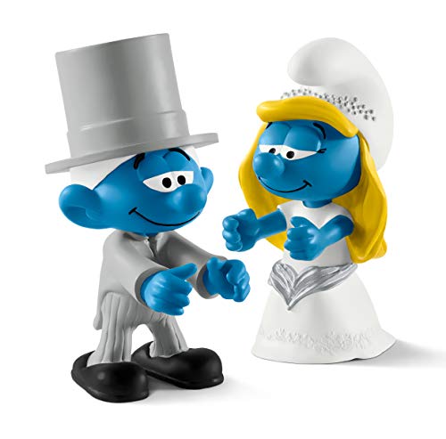 Schleich Los pitufos Boda Juego de conjunto Novedades 2017 - Schlümpfe Pareja novios - Novia 20799 Novio 20796