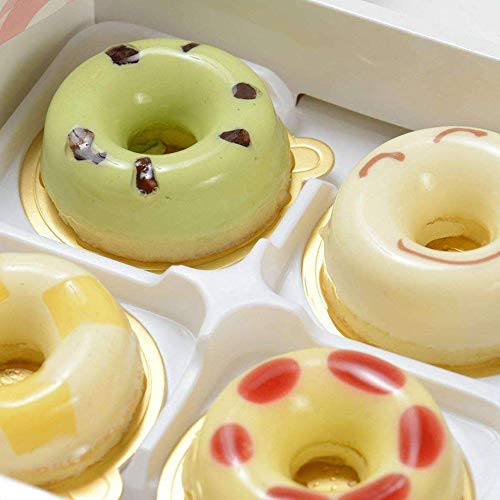 Schneespitze 4 Piezas Molde de Silicona Galletas Molde Caramelo Molde Safe Baking Tray Maker,para Galletas, Rosquillas, Magdalenas, Pasteles