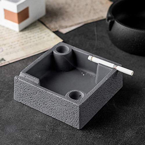 SCJ Cenicero de cerámica, Cenicero de Escritorio para decoración de Oficina, Cenicero para ers, Mejor Idea de Regalo, Blanco, Type2