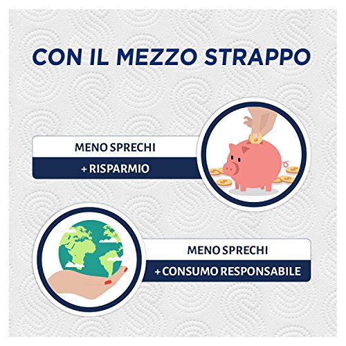 Scottex Quanto Basta - 6 Maxi rollos de papel de cocina