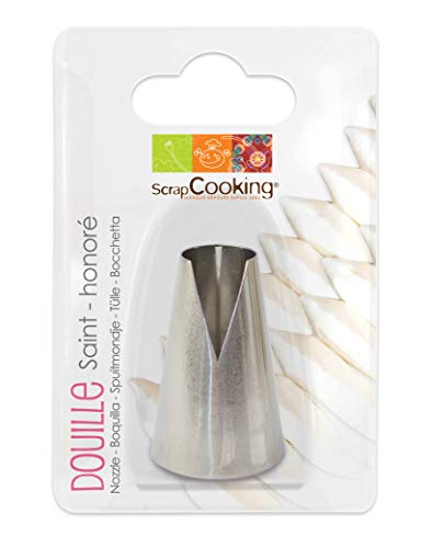 ScrapCooking 1804 Saint Honoré Boquilla de Acero Inoxidable, 14 x 10,8 x 3,2 cm, Color Plata