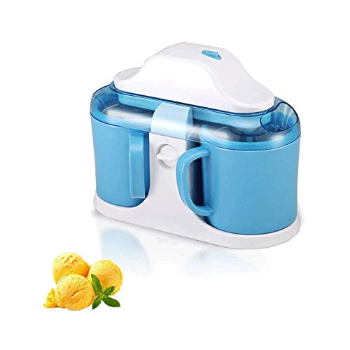 Sdesign Gourmet for Hacer Helado □ No Congelador depósito necesaria - Disfrute Real Gelato & cremoso congelado postres Hechos en casa □ Sólo Añadir los Ingredientes sanos (Color : Blue)