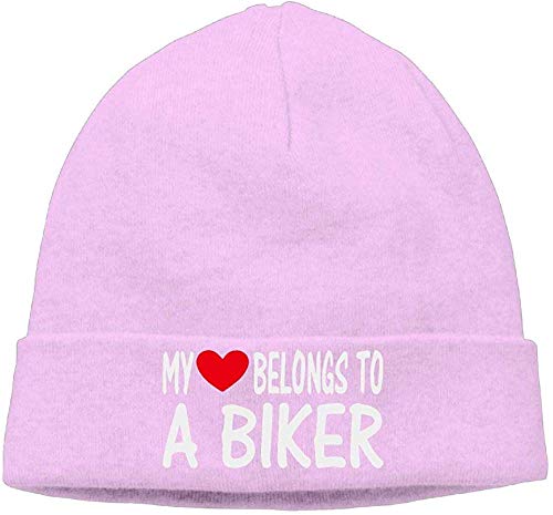 sdkjfg Sombrero de Punto Casual para Unisex, mi corazón Pertenece a una Moda de Gorra de Motociclista 1484