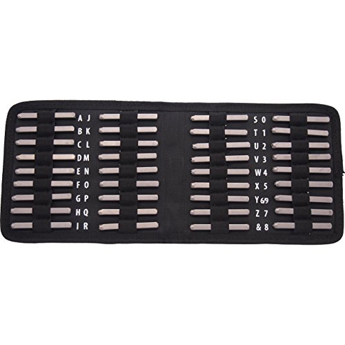 SE 95430WB - Juego de punzones para números y letras (36 unidades)