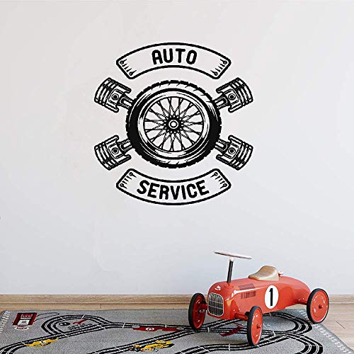 Se apresuró la reparación de automóviles reales Taller de autoservicio Taller de garaje Llave Decoración para el hogar Arte interior pegatina de pared pegatina de pared 3d
