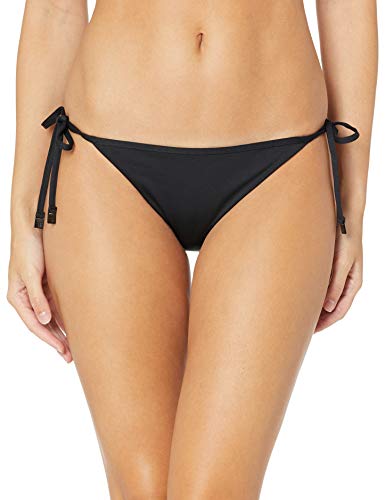 Seafolly Petal Edge Brazilian Tie Side Braguita de Bikini, Negro (Black Black), 40 (Talla del Fabricante: 12) para Mujer