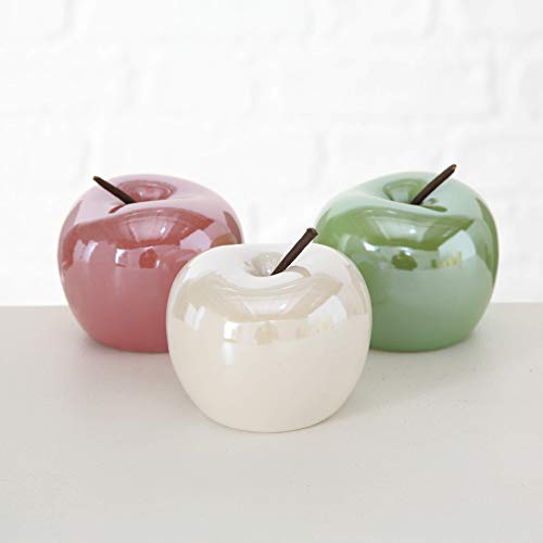 Seaside No.64 - Set de 3 figuras decorativas, diseño de manzanas