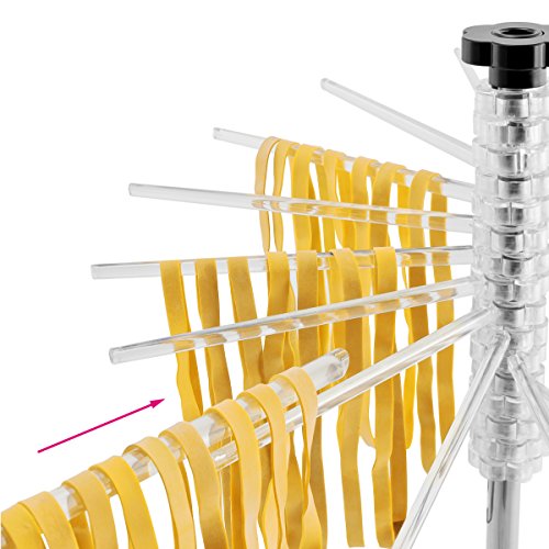 Secador de pasta bremermann estante de pasta para pasta casera, plegable