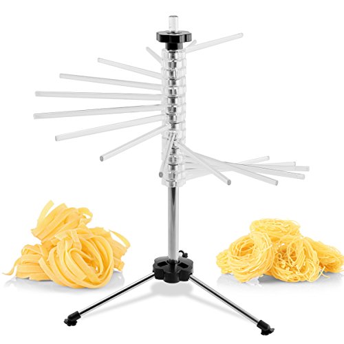 Secador de pasta bremermann estante de pasta para pasta casera, plegable