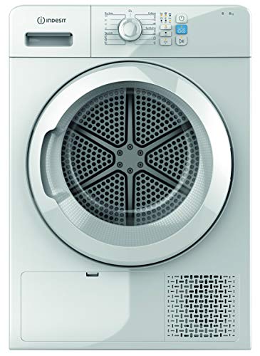 Secadora - Indesit YT CM08 8B EU, Condensación, Libre instalación, 8 Kg, 15 programas, Blanco