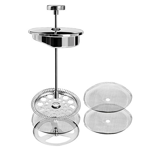 Secura Cafetera de Acero Inoxidable 1000 ML Plata