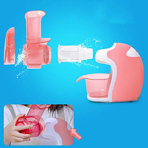 SEESEE.U Máquina para Hacer Helados de Frutas Máquina para Hacer postres congelados Rápido con paletas mezcladoras Desmontables Fácil de Limpiar y operar Hace Helado de Yogurt Helado Sorbete, Azul