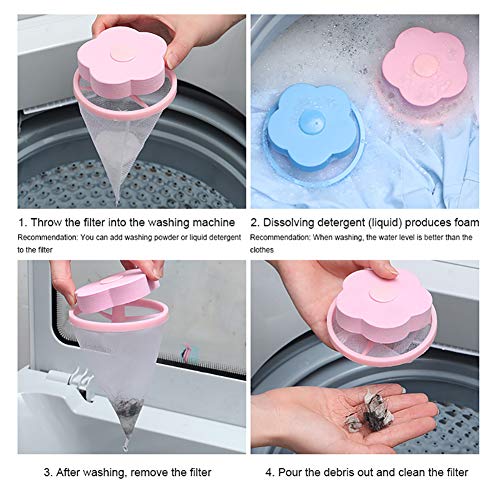 SEGMINISMART Pet Hair Remover, Bola De Limpieza De Ropa, Depiladora de Mascotas, Atrapador de pelos Flotante para Mascotas, Herramientas de Limpieza