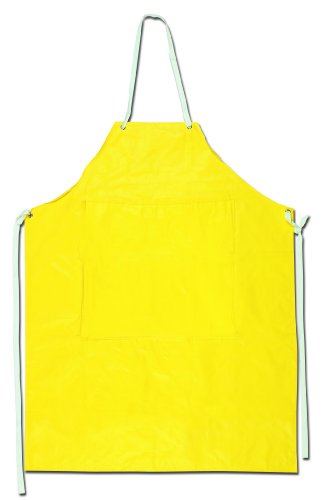 Seguridad MCR 800S4P 35 por (114,3 cm Concord neopreno/nailon cosida Edge cosido y costuras selladas delantal, amarillo por seguridad MCR
