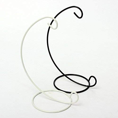Seguryy Sostenedor de vela de cristal bola hierro boda Vela linterna Hanging stand (Negro -5pcs)