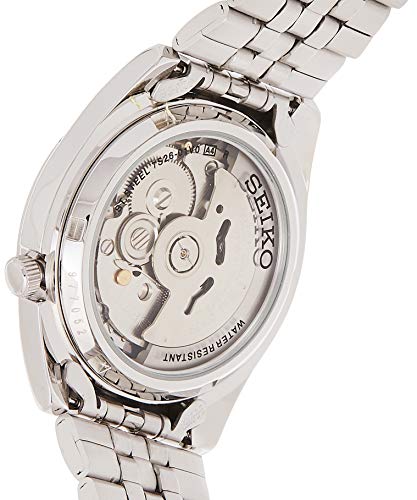 Seiko SNK361 Reloj analógico de Acero Inoxidable con Esfera Negra para Hombre