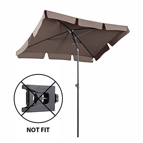 Sekey Sombrilla Soporte para Parasol Base Sombrilla Soporte Ajustable Ideal para Diámetro 16-28mm,Color Antracita