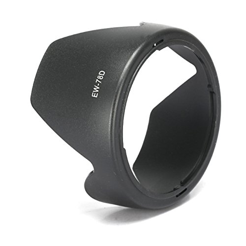 Selens EW-78D Parasol 72mm Negro para Canon EF-S 18-200mm f/3.5-5.6 IS, EF 28-200mm f/3.5-5.6 USM, EF 28-200mm f/3.5-5.6