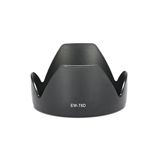 Selens EW-78D Parasol 72mm Negro para Canon EF-S 18-200mm f/3.5-5.6 IS, EF 28-200mm f/3.5-5.6 USM, EF 28-200mm f/3.5-5.6