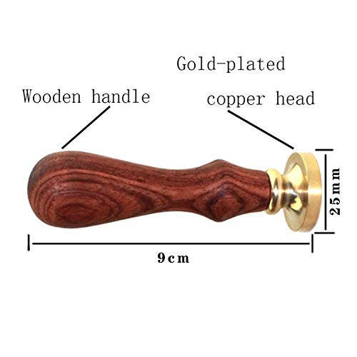 Sello de Cera Vintage Personalizado Retro para Manualidade Decorativo Texto/Patrón (25mm)