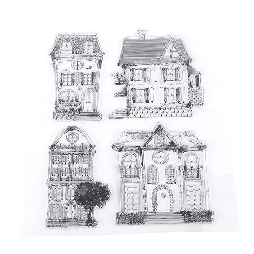Sello de Silicona Transparente Sello Claro para Scrapbooking Álbum de Resorte Casa DIY para Niños Sello de Decoración de Navidad