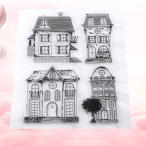 Sello de Silicona Transparente Sello Claro para Scrapbooking Álbum de Resorte Casa DIY para Niños Sello de Decoración de Navidad