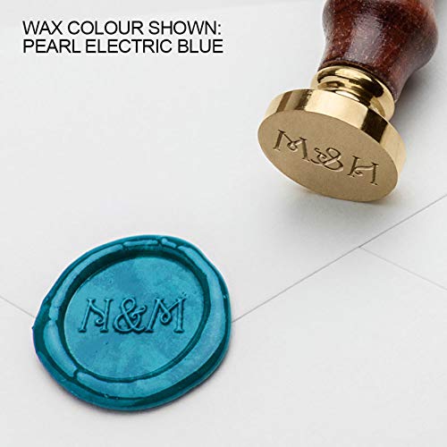 Sellos de lacre personalizado, 2 iniciales + & | Design 3 (25mm)