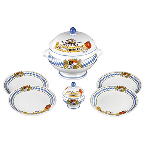 Seltmann Weiden 001,725036 Especial para Salchichas Blancas Set 6 Teilig Compact Bayern-Serie