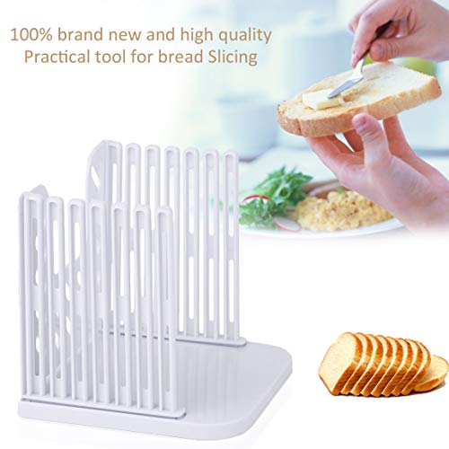 SeniorMar Herramientas duraderas de rebanado de pan ABS Cortador de pan Molde Herramienta de corte de pan Tostadora Cortadora de sándwich Herramientas de pastelería Herramientas de cocina