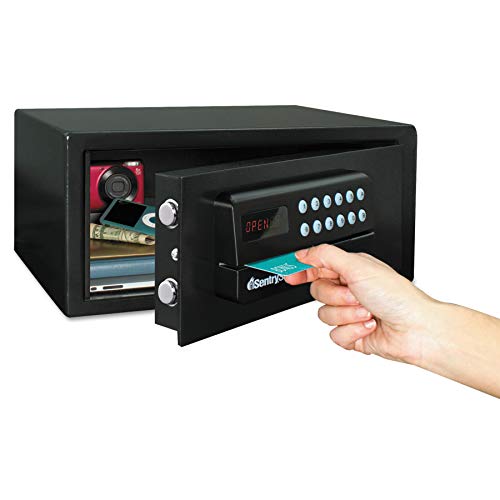 Sentry Safe HL100ES - Caja fuerte electrónica con lector de tarjeta (31 L), color negro