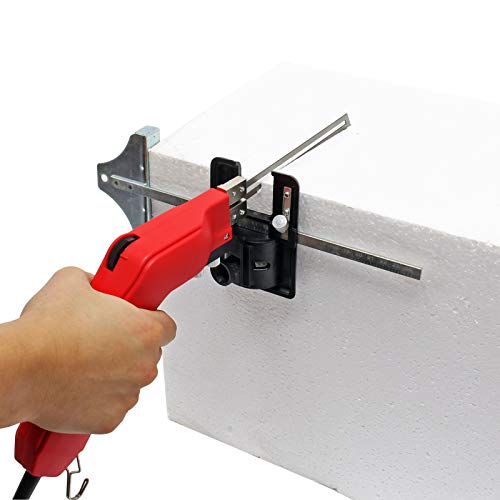 Set cortadora térmica de poliestireno 7 piezas 200W, con ranurador, guía de corte y cuchillas
