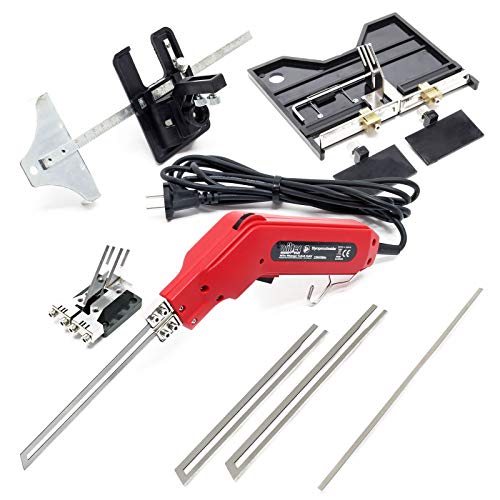 Set cortadora térmica de poliestireno 7 piezas 200W, con ranurador, guía de corte y cuchillas