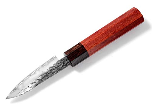 Set Cuchillo Cocina con Ergonómico Cocina del cuchillo del cocinero de tres capas de acero forjado hecho a mano de Sharp Cleaver Kiritsuke el deshuesado Santoku pelado cuchillos utensilios de cocina