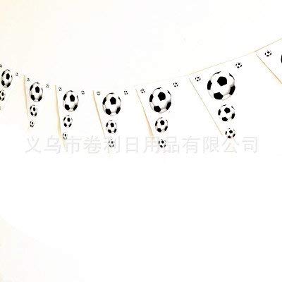 Set de decoración de fútbol con globos de fútbol y banderines para fiesta de Copa del Mundo, fiesta temática de fútbol, cumpleaños y otros suministros de fiesta