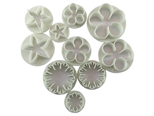 Set Moldes Cortador KitchnPro - 33 piezas - para las Decoraciones de Fondant, Pasta de Azúcar, Pasta de Goma, Mazapán de Pasteles y Dulces - con Formas y Tamaños Diferentes.