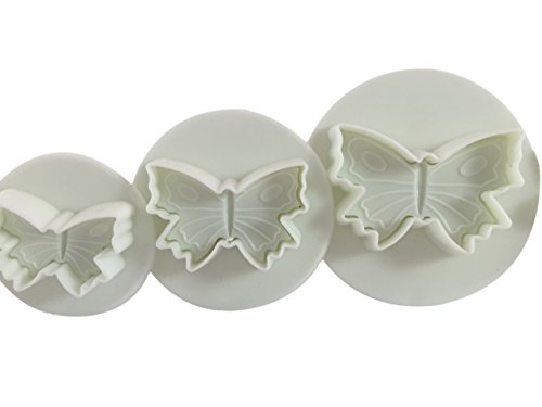 Set Moldes Cortador KitchnPro - 33 piezas - para las Decoraciones de Fondant, Pasta de Azúcar, Pasta de Goma, Mazapán de Pasteles y Dulces - con Formas y Tamaños Diferentes.
