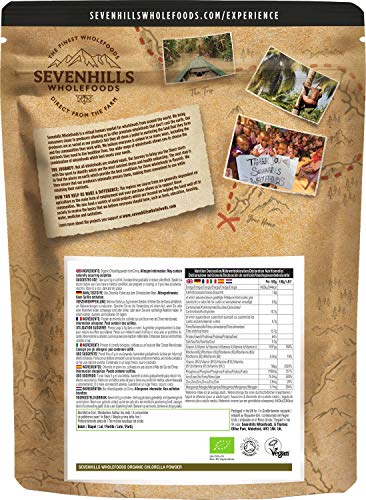 Sevenhills Wholefoods Chlorella En Polvo, Pared Celular Rota, Orgánico 1kg
