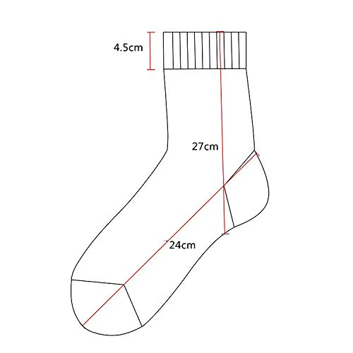 SevenShop 5 Pares de diseñador Colorido de Media Pantorrilla para Hombre, Calcetines de Tubo Medio de algodón Elegante de Moda para Hombre, Casual, Estampado, Paquete de 1#